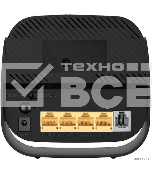Роутер беспроводной D-Link DSL-2640U/R1A ADSL2+ черный (Annex A)