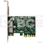 Контроллер ORIENT AM-U3142PE-2A, PCI-Ex4 v3.0, USB 3.2 Gen2, 2-port ext Type-A, ASM3142 chipset, разъем доп.питания, в комплекте LP планка крепления (31273), фото 1
