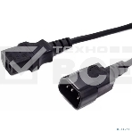 Кабель питания Filum FL-PC16-C13-C14-0.6M С13- C14, 3х1 мм, 220В, 10A, черный, 0.6 м.[FL-PC16-C13-C14-0.6M], фото 1