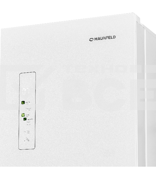 Холодильник Maunfeld MFF183NFWE белый трехкамерный инвертор 270/135л морозилка снизу, Total NoFrost, Side by Side