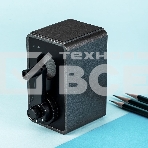 Точилка для карандашей механическая Deli 71160Black 1 отверстие пластик черный, фото3