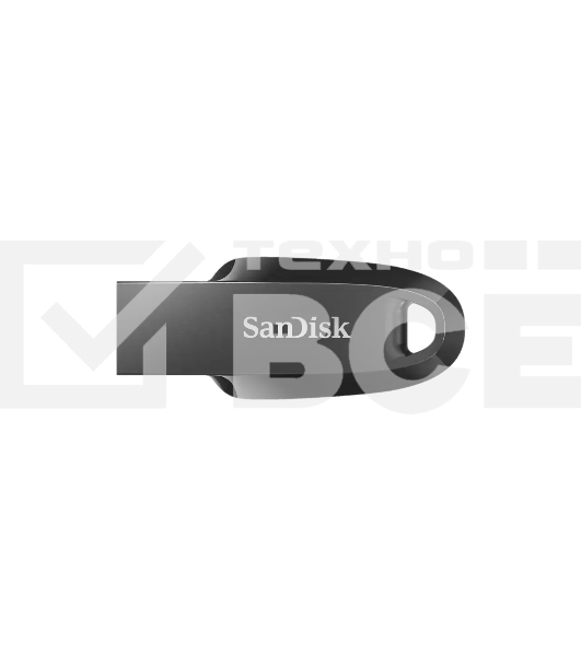Флеш диск 128GB SanDisk CZ550 Ultra Curve, USB 3.2 черный
