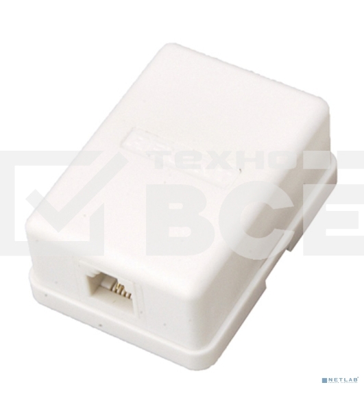 Розетка телефонная 1-м Proconnect RJ11 6P2C 03-0001-4