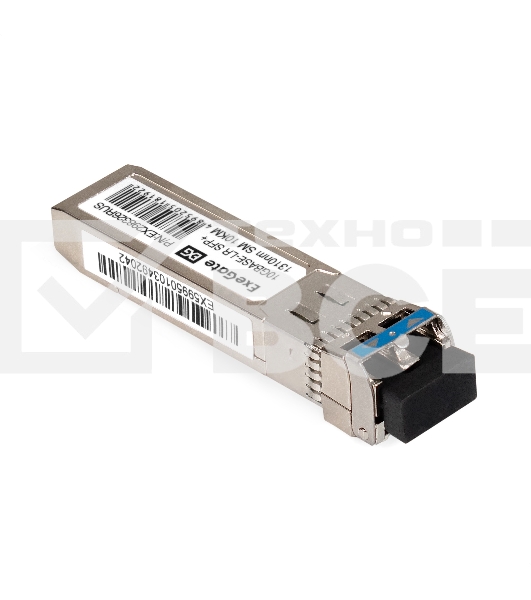 Трансивер SFP+ EXT-10G-SM1310-LC2-10KM (10GBase-LR для одномодового оптического кабеля, 10 Гбит/с, Tx:1310/Rx:1310 нм, до 10 км, разъем Duplex LC)