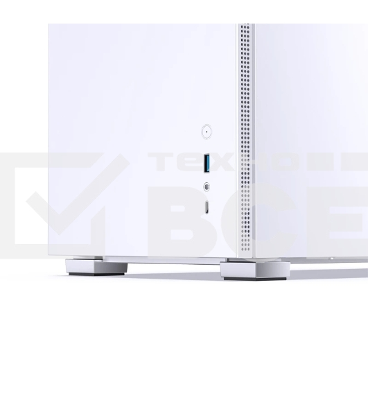 Корпус компьютерный Mini-Tower/ Case JONSBO D31 STD, Mini-Tower, TG, no fan, 1xUSB-A 3.2 + 1xUSB-C 3.2, mATX, mDTX, mITX White