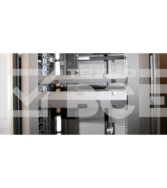 Кабельный организатор с крышкой Hyperline CMF-1U-FPL106-MCOV-RAL9005, глубина 106 мм, 19