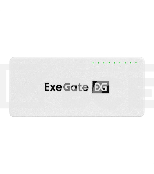 Коммутатор неуправляемый ExeGate EDGS-1008C (8-портовый гигабитный UTP 10/100/1000 Base-T, с функцией энергосбережения (EEE), настольный/настенный)