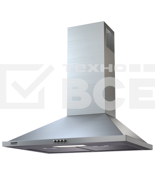 Вытяжка Krona BELLA 600 INOX PB кухоннаяПроизводительность 550 м3/ч , новая шлифовка нержавеющей стали , кнопочное управление , 3 скорости, подсветка , угольный фильтр - тип К5 ( доп. опция) не входит в комплект