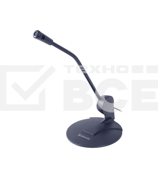 Микрофон Defender MIC-117 черный, кабель 1.8 м