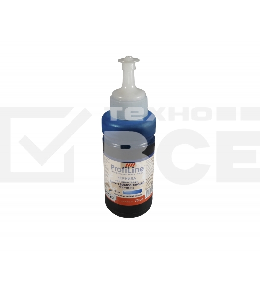 Чернила PL-T67324A/T66424A для принтеров Epson L800/850/1800/810/L100/210 Cyan 70 мл водн ProfiLine