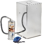 Коптильня  бытовая  холодного копчения  Дым Дымыч   модель 02Б - дымогенератор+емкость для копчения большая объемом 50 л, нержавеющая сталь, фото2