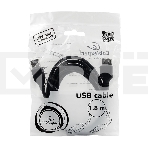 Кабель Gembird PRO CCP-USB2-AMAF-6 USB 2.0 кабель удлинительный 1.8м AM/AF  позол. контакты, пакет , фото2