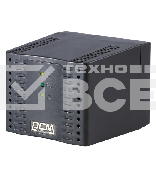Стабилизатор напряжения Powercom TCA-2000 1000Вт 2000ВА черный