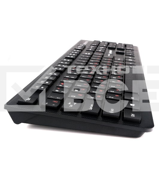 Комплект клавиатура+мышь проводные Gembird KBS-9050, черн.,104кл, 3кн., каб.1.5м