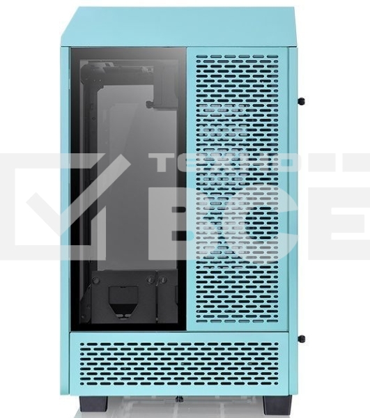 Корпус Thermaltake The Tower 100 Turquoise черный без БП miniITX 1x120mm 3x140mm 2xUSB3.0 audio bott PSU