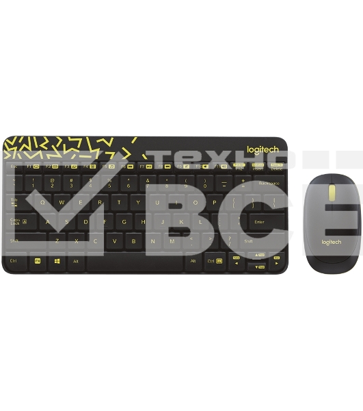Клавиатура + мышь Logitech Wireless Desktop MK240 Nano Black Retail Combo