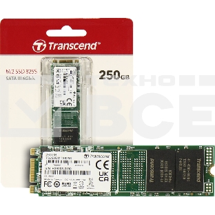 Накопитель SSD Transcend MTS825, 250Gb, M.2 2280, SATA III, R/W 500/330