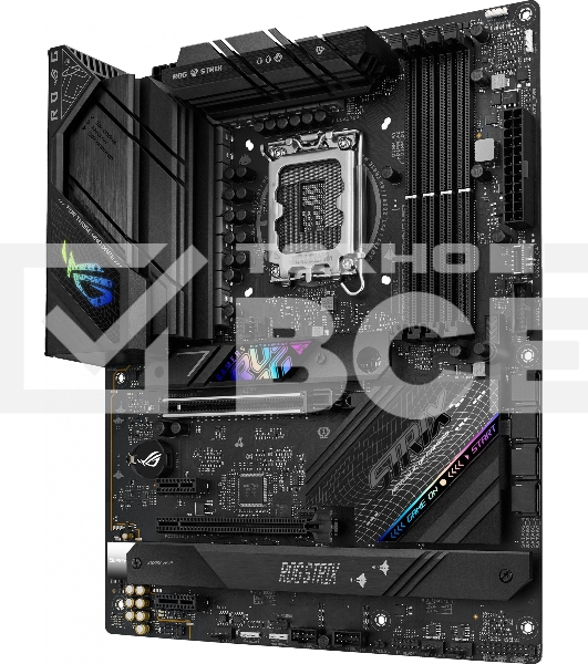 Материнская плата ASUS ROG STRIX B760-F GAMING WIFI, LGA 1700, Intel B760, 4xDDR5, 4xSATA, 3xM.2, 1xPCI-E 5.0 x16, 1xPCI-E 3.0 x4, 1xHDMI, 1xDP, 1x 2.5Gb LAN, 1xUSB-A 3.2 Gen 2, 6xUSB-A 3.2 Gen 1, 1xUSB-C 3.2 Gen 2x2, 5x3.5 мм, 7.1, Standard-ATX