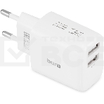 Сетевое зарядное устройство Buro BUWH1 15.5W 3.1A 2xUSB универсальное белый, фото2