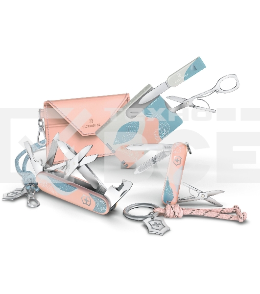 Нож перочинный Victorinox Companion Paris Style (1.3909.E221) 91мм 16функц. розовый с чехлом подар.коробка