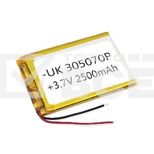 Аккумулятор Li-Pol (батарея) 3*50*70мм 2pin 3.7V/2500mAh