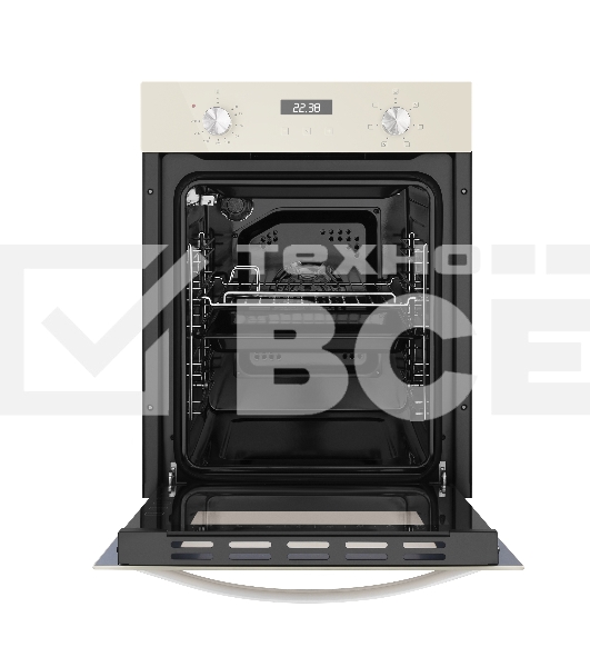 Шкаф духовой электрический Maunfeld EOEM516BG, 45 см, 51 л, бежевый, встраиваемый