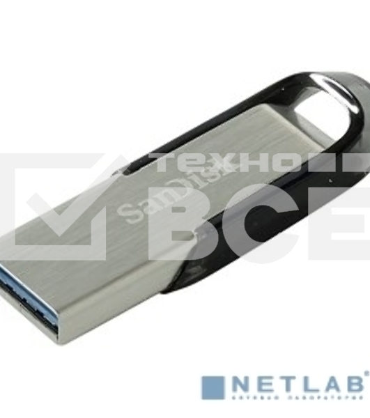 Флешка USB Sandisk 16Gb Cruzer Ultra Flair SDCZ73-016G-G46 USB3.0 серебристый/черный
