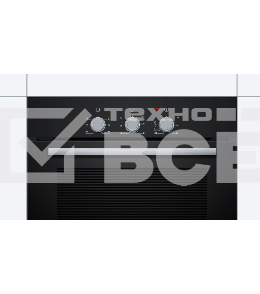 Встраиваемый духовой шкаф Bosch HBF011BA0Q 60 x 60 cm Черный, объем 66 литров