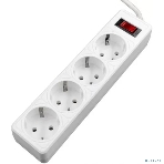 Сетевой фильтр 5bites GARDA SP4W-518 4S / 3*0.75MM2 / 1.8M / WHITE, фото 1