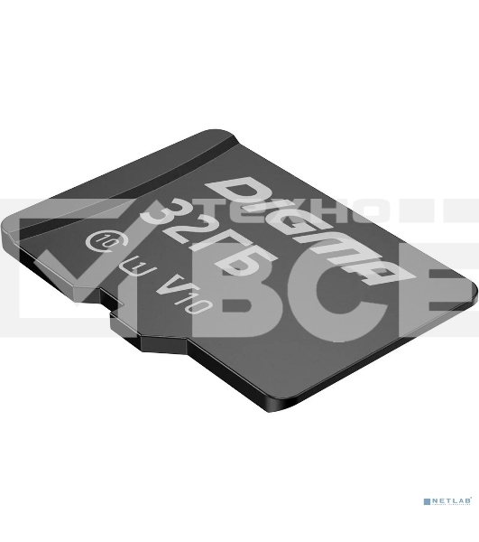 Флеш карта microSDXC 32Gb Class10 Digma CARD10 + adapter