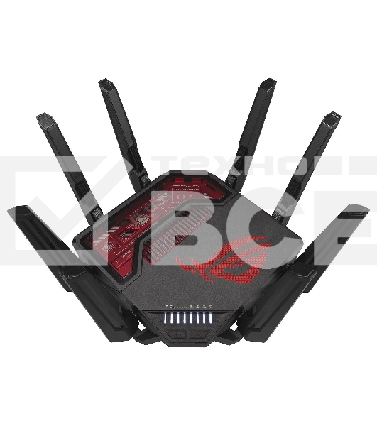 Маршрутизатор ASUS GT-BE19000, черный/красный, 90IG0850-MO9A0V