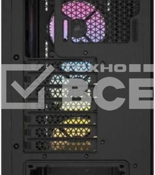 Корпус без блока питания Corsair 3000D RGB Airflow, Midi-Tower, TG, 3x120mm RGB, 2xUSB-A 3.2, E-ATX, ATX, mATX, mITX Black