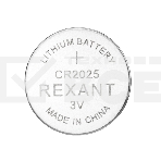 Батарейка литиевая Rexant CR2025 3В блистер 5 шт., фото 1