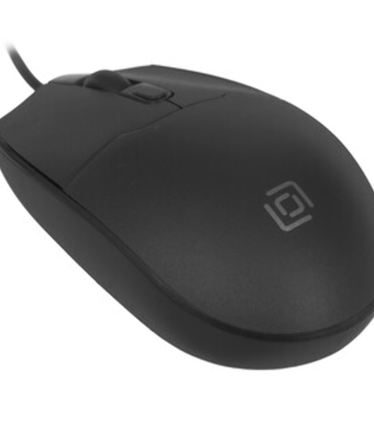 Мышь проводная Oklick 147M черный, 1600 dpi, USB, кнопки - 3