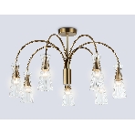 Люстра Ambrella light LH55703/7 BS/CL латунь/прозрачный E14*7 max 40W D745*460, фото8