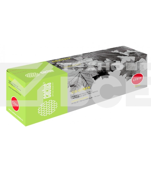 Картридж лазерный Cactus CS-C731Y жёлтый (1800 стр.) для Canon LaserBase MF8230 i-Sensys/MF8280 i-Sensys