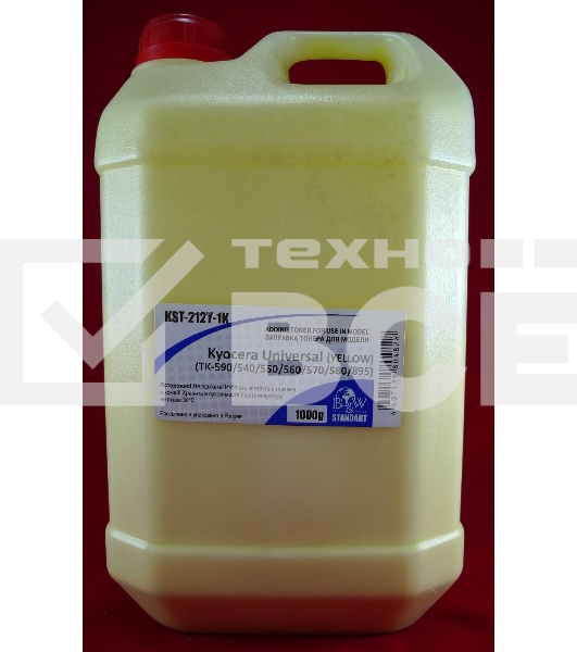 Тонер Kyocera Universal (TK-590/540/550/560/570/580/895) yellow (кан. 1кг) B&W Standart (Tomoegawa) фас России