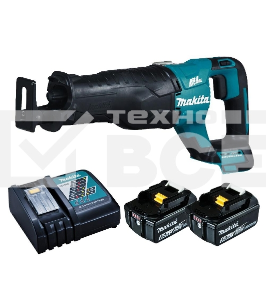 Ножовка Makita DJR187RTE 18В. 2х5АчLi-ion. 0-3000об\м. ход-32мм. рез-255мм