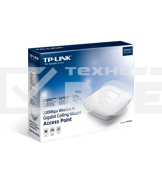 Беспроводная потолочная точка доступа серии N TP-LINK SMB EAP115 скорость до 300 Мбит/с