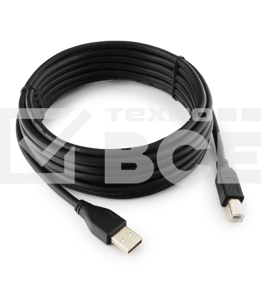 Кабель Gembird CCP-USB2-AMBM-15 USB 2.0 кабель PRO для соед. 4.5м AM/BM позол. контакты, пакет