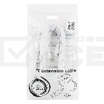 Кабель телевизионный Cablexpert, CCV-515-W-5M, Coaxial M/F, белый, 5м, фото5