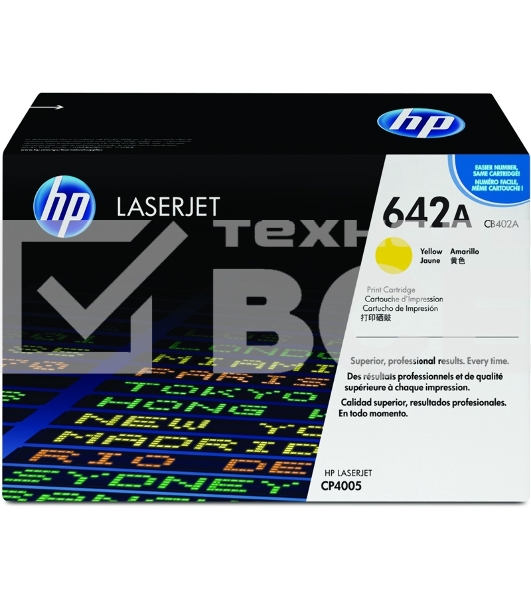 Картридж лазерный HP CB402A желтый CP4005