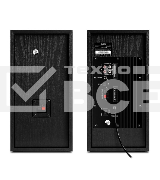 Акустическая система 2.0 SVEN MC-20, черный, мощность 2x45Вт (RMS), FM-тюнер, USB/microSD, дисплей, пульт ДУ, Bluetooth, Optical SVEN MC-20, черный, акустическая система 2.0, мощность 2x45Вт (RMS), FM-тюнер, USB/microSD, дисплей, пульт ДУ, Bluetooth, Opti