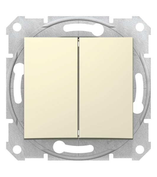 Механизм выключателя 2-кл. СП Sedna 10А IP20 беж. SchE SDN0300147