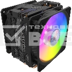 Кулер для процессора Cooler Master Hyper 212 LED Turbo ARGB черный, 120 мм, алюминий/медь, 1800 об/мин, 27 дБ, 4 pin, 160 Вт, 159 мм, фото5
