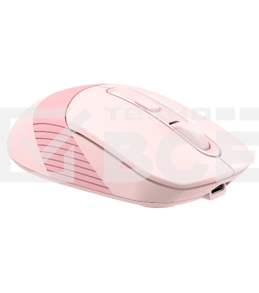 Мышь беспроводная A4Tech Fstyler FB10C розовый, 2000 dpi, радиоканал, Bluetooth, USB, кнопки - 4