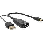 Кабель-переходник HDMI(F) +USB---> miniDP(M) 0.15m 4K*30Hz VCOM CG497-0.15, фото7