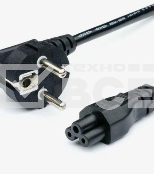 Кабель питания GoPower евровилка CEE 7/7-IEC 320 C5 1.8м ПВХ 0.75мм черный (1/10/160)