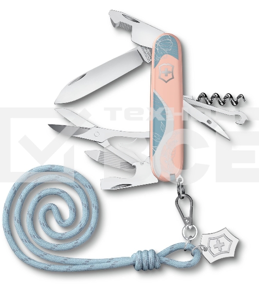 Нож перочинный Victorinox Companion Paris Style (1.3909.E221) 91мм 16функц. розовый с чехлом подар.коробка