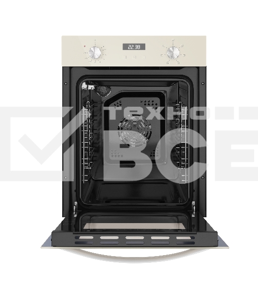 Шкаф духовой электрический Maunfeld EOEM516BG, 45 см, 51 л, бежевый, встраиваемый